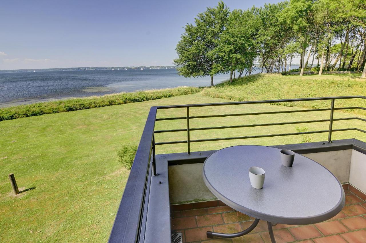 Fewo1846 - Fjordview - Komfortables Studioapartment Mit Balkon Und Meerblick Gluecksburg Luaran gambar