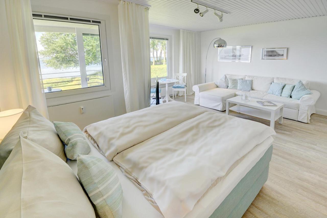 Fewo1846 - Fjordview - Komfortables Studioapartment Mit Balkon Und Meerblick Gluecksburg Luaran gambar